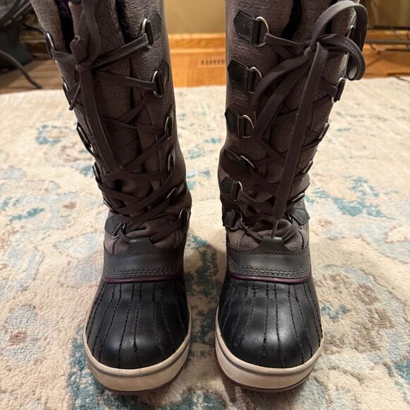 Sorel Tivoli Tall Gray Winter Boots Size 8 - Picture 9 of 9